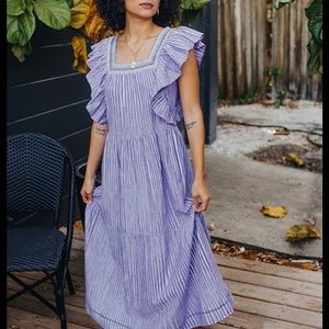 Saylor Flutter Sleeve Maxi XS